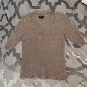 Topshop Rose Gold Plunge Top